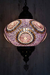 Turkish Pendant Light Purple Pink Circle B5 Lighting Sydney Grand Bazaar 
