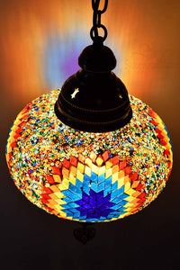 Turkish Pendant Light Rainbow Mosaic Star B4 Lighting Sydney Grand Bazaar 