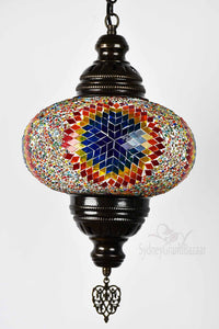Turkish Pendant Light Rainbow Mosaic Star B4 Lighting Sydney Grand Bazaar 