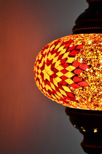 Turkish Pendant Light Red Orange Beads Star B4 Lighting Sydney Grand Bazaar 