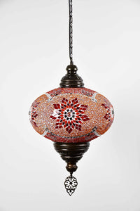 Turkish Pendant Light Red Orange Star Mosaic B5 Lighting Sydney Grand Bazaar 
