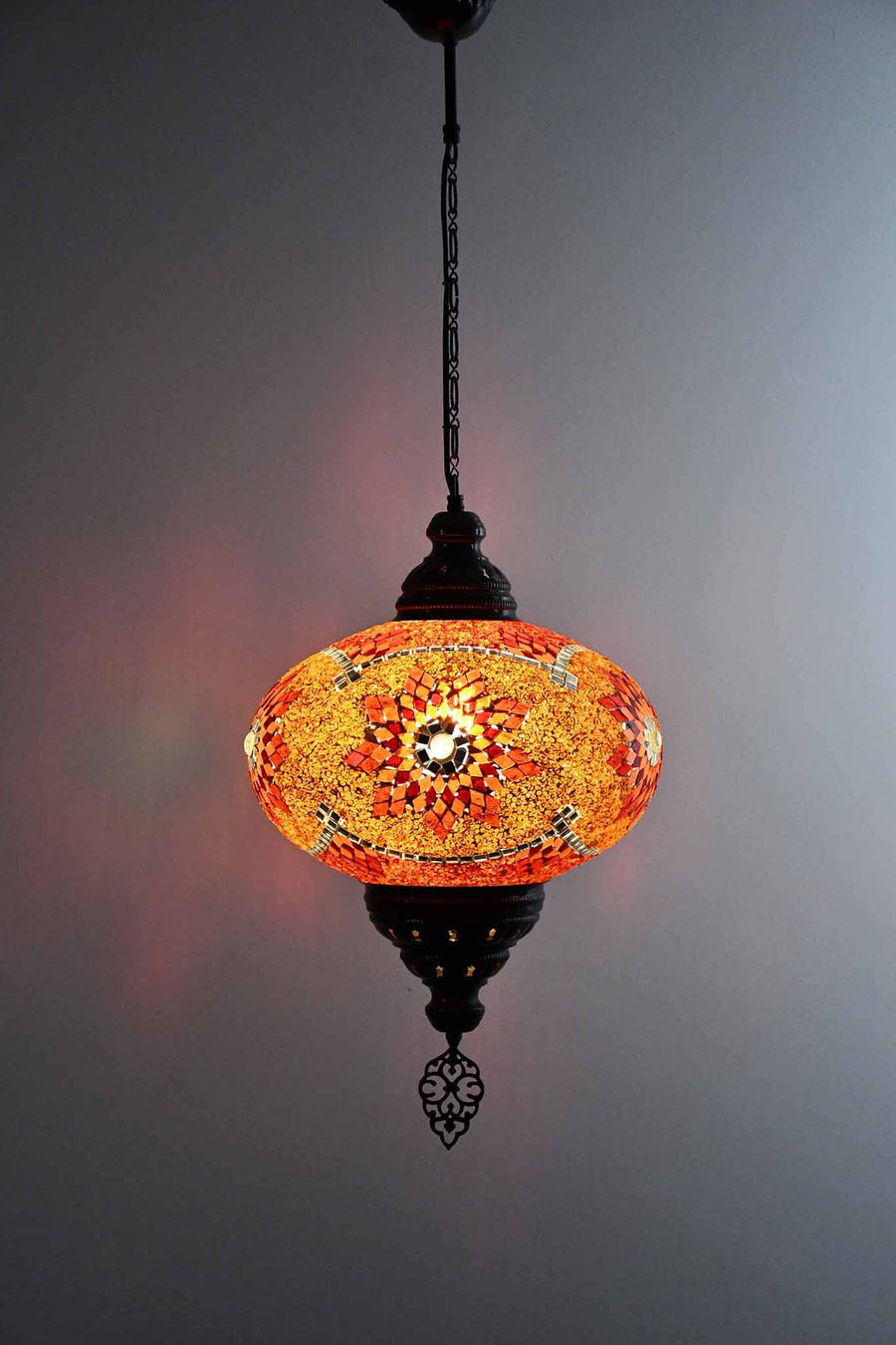 Turkish Pendant Lights Red Orange Star Mosaic Sydney Grand Bazaar