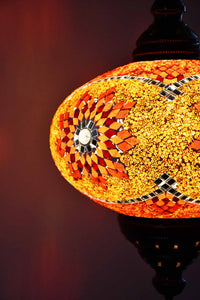Turkish Pendant Light Red Orange Star Mosaic B5 Lighting Sydney Grand Bazaar 