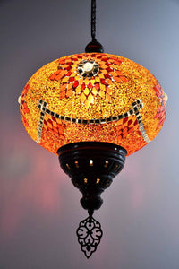 Turkish Pendant Light Red Orange Star Mosaic B5 Lighting Sydney Grand Bazaar 