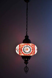 Turkish Pendant Light Red White Beads Star B4 Lighting Sydney Grand Bazaar 