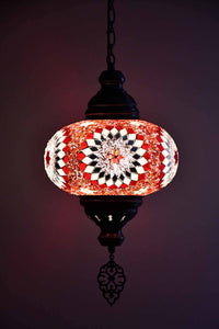 Turkish Pendant Light Red White Beads Star B4 Lighting Sydney Grand Bazaar 