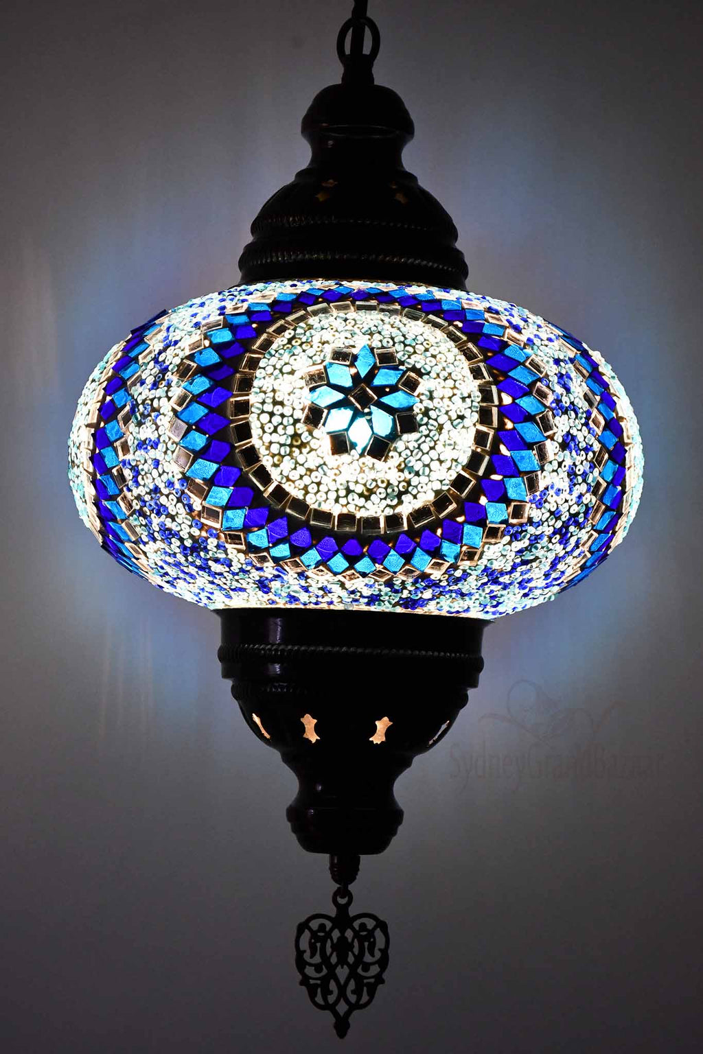 Turkish Pendant Light Star Circle Blue B4 Lighting Sydney Grand Bazaar 