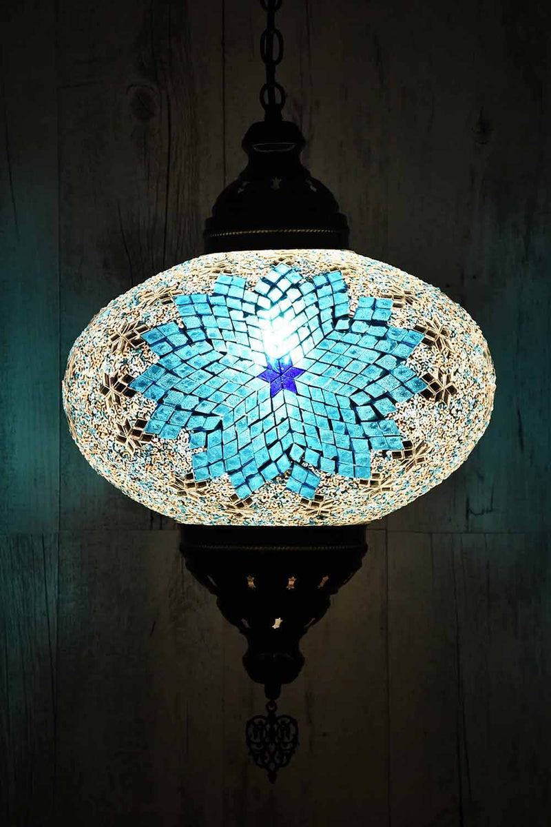 Turkish Pendant Light Turquoise Star B5 Lighting Sydney Grand Bazaar 