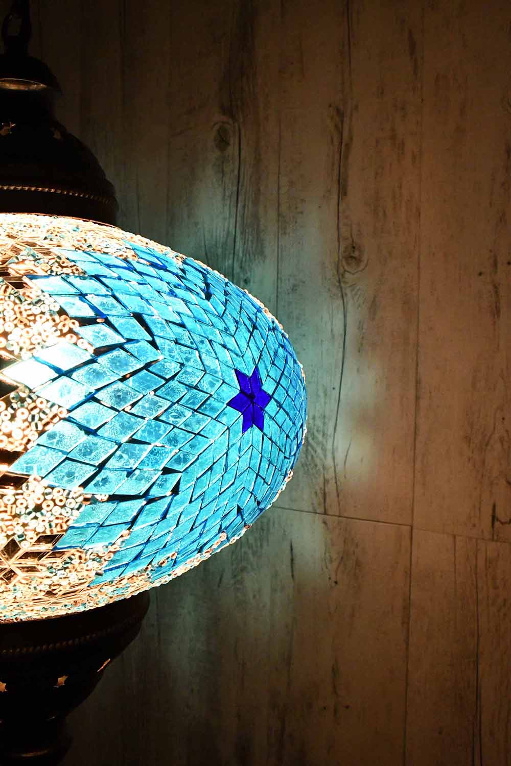 Turkish Pendant Light Turquoise Star B5 Lighting Sydney Grand Bazaar 