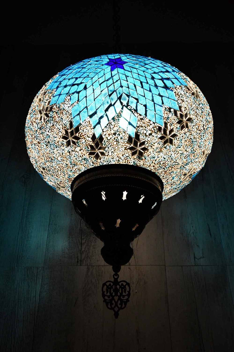 Turkish Pendant Light Turquoise Star B5 Lighting Sydney Grand Bazaar 
