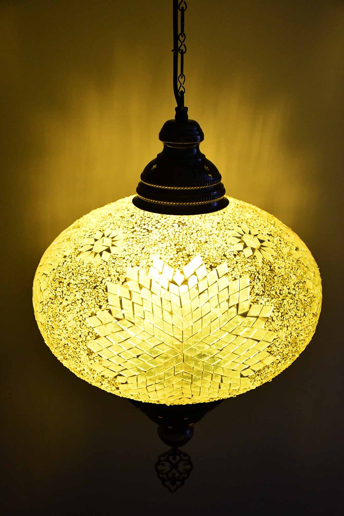 Turkish Pendant Light Yellow Beads Star B5 Lighting Sydney Grand Bazaar 