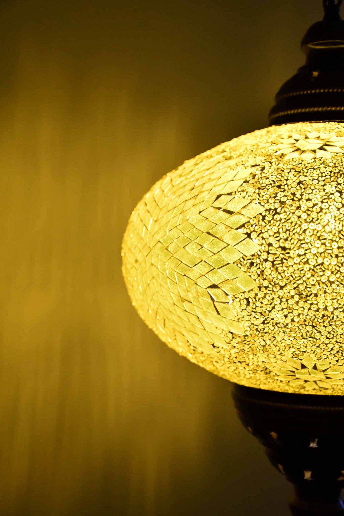 Turkish Pendant Light Yellow Beads Star B5 Lighting Sydney Grand Bazaar 