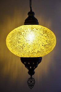 Turkish Pendant Light Yellow Beads Star B5 Lighting Sydney Grand Bazaar 