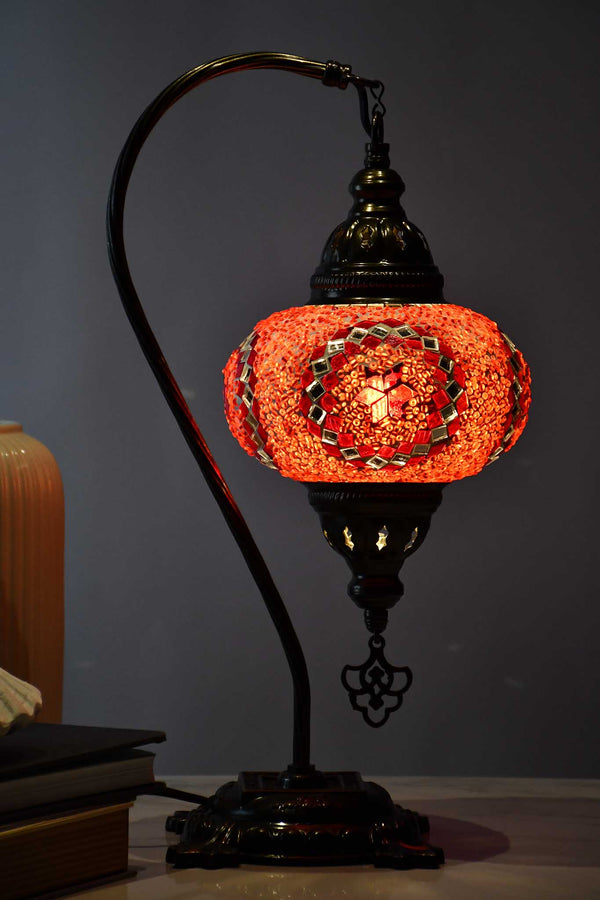 Turkish Table Lamp Beads New Star Red Lighting Sydney Grand Bazaar 