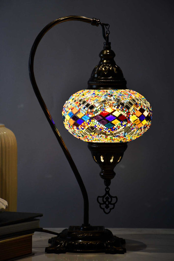 Turkish Table Lamp Colourful Beads Kilim Lighting Sydney Grand Bazaar 