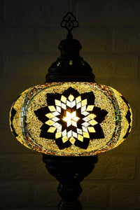 Turkish Table Lamp Large Brown Exclusive Star Lighting Sydney Grand Bazaar 