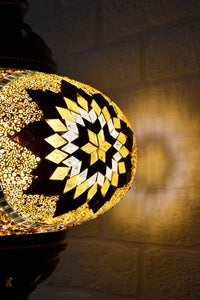 Turkish Table Lamp Large Brown Exclusive Star Lighting Sydney Grand Bazaar 