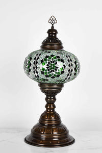 Turkish Table Lamp Large Green Round Star Lighting Sydney Grand Bazaar 