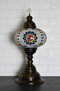Turkish Table Lamp Large Multicoloured Fancy Star 2 Lighting Sydney Grand Bazaar 