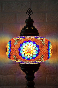 Turkish Table Lamp Large Multicoloured Red Beads Lighting Sydney Grand Bazaar 