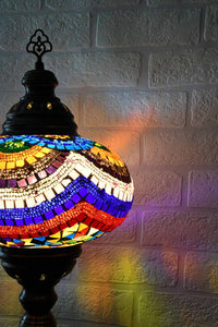 Turkish Table Lamp Large Multicoloured Signature Lighting Sydney Grand Bazaar 