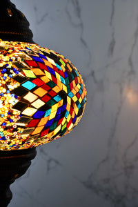 Turkish Table Lamp Large Multicoloured Star Beads 2 Lighting Sydney Grand Bazaar 