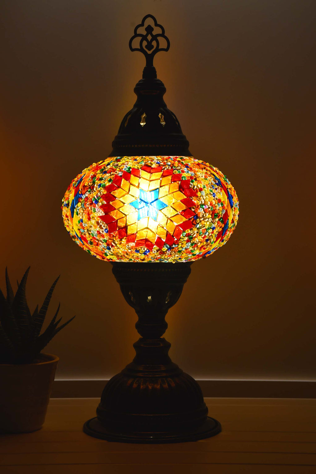 Turkish Table Lamp New Multicoloured Edge Star Lighting Sydney Grand Bazaar 
