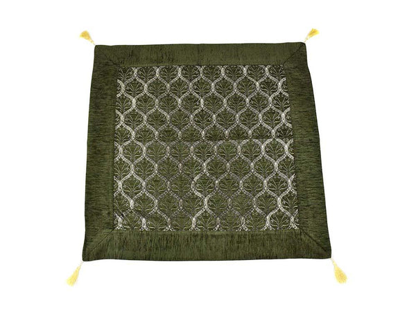 Turkish Tablecloth Traditional Collection Dark Green Textile Sydney Grand Bazaar 90cm x 90cm 