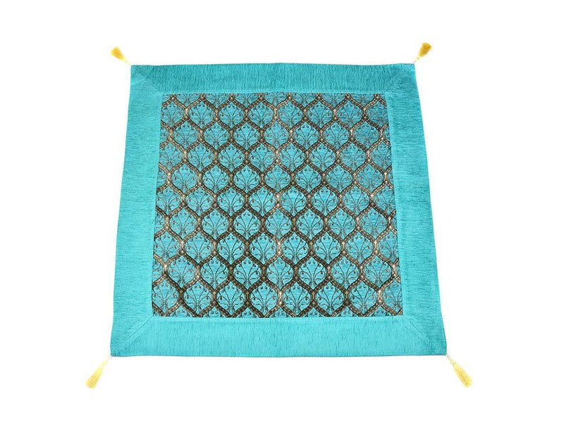 Turkish Tablecloth Traditional Collection Turquoise Textile Sydney Grand Bazaar 90cm x 90cm 