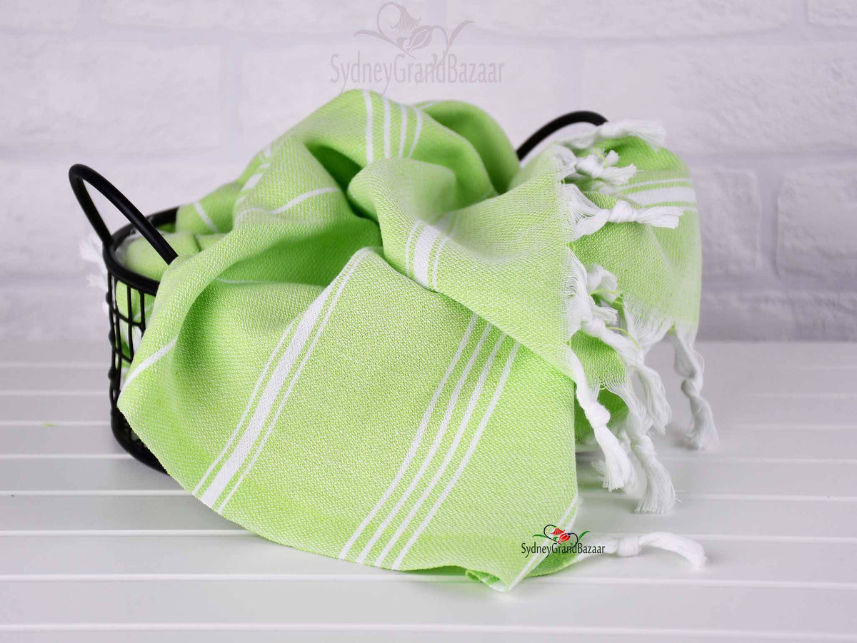 Turkish Tea Towel Classic Striped Set of 4 Collection 5 Turkish Towel Sydney Grand Bazaar 