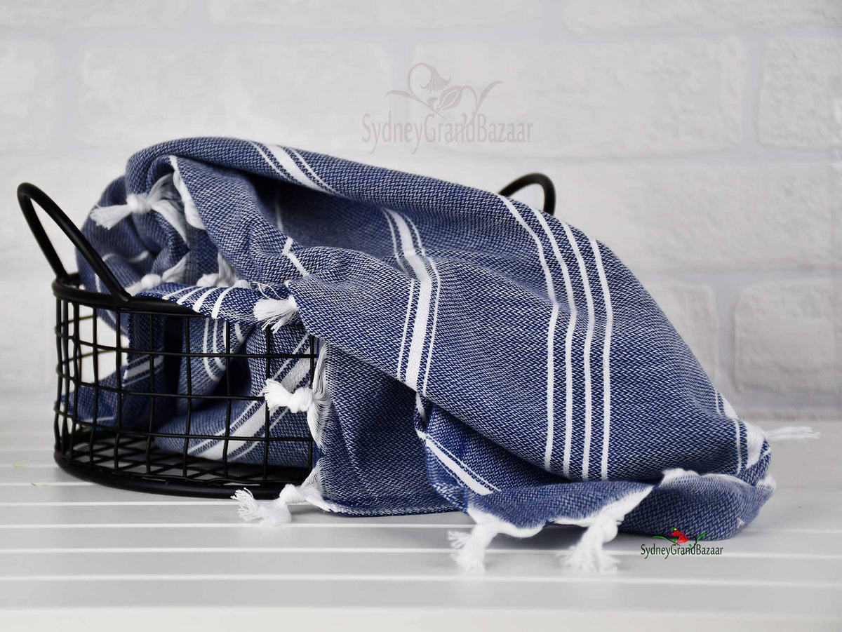 Turkish Tea Towel Classic Striped Set of 4 Collection 6 Turkish Towel Sydney Grand Bazaar 