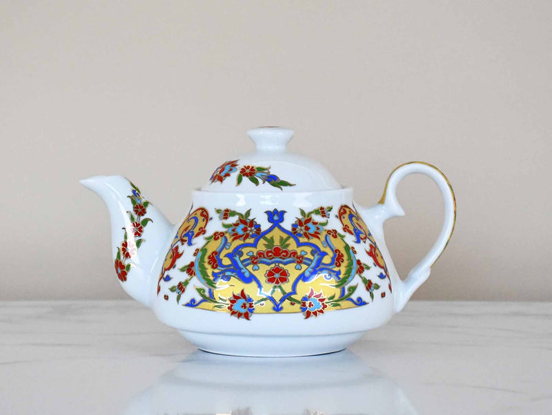 Turkish Teapot Iznik Flower Design 2 Ceramic Sydney Grand Bazaar 