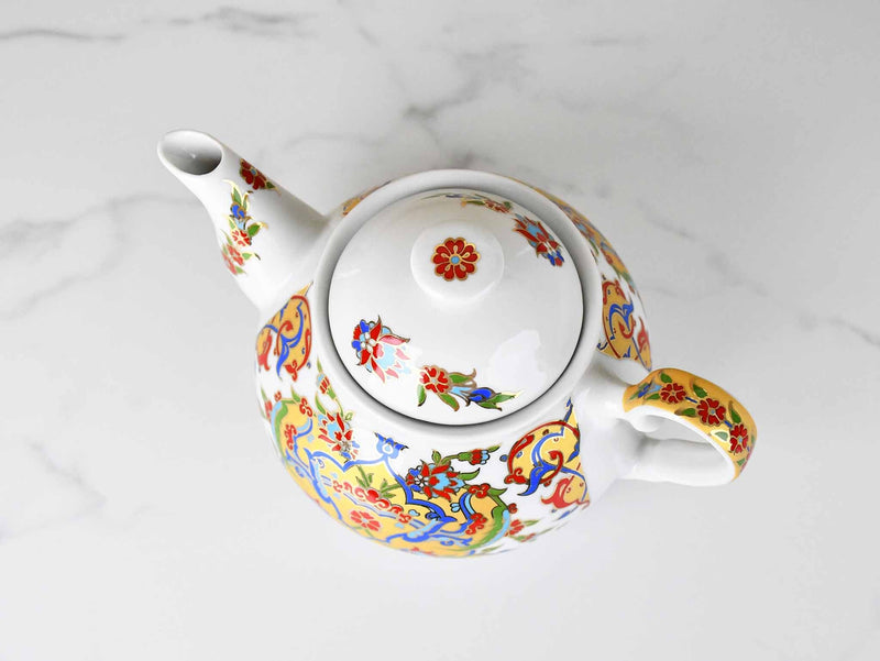 Turkish Teapot Iznik Flower Design 2 Ceramic Sydney Grand Bazaar 