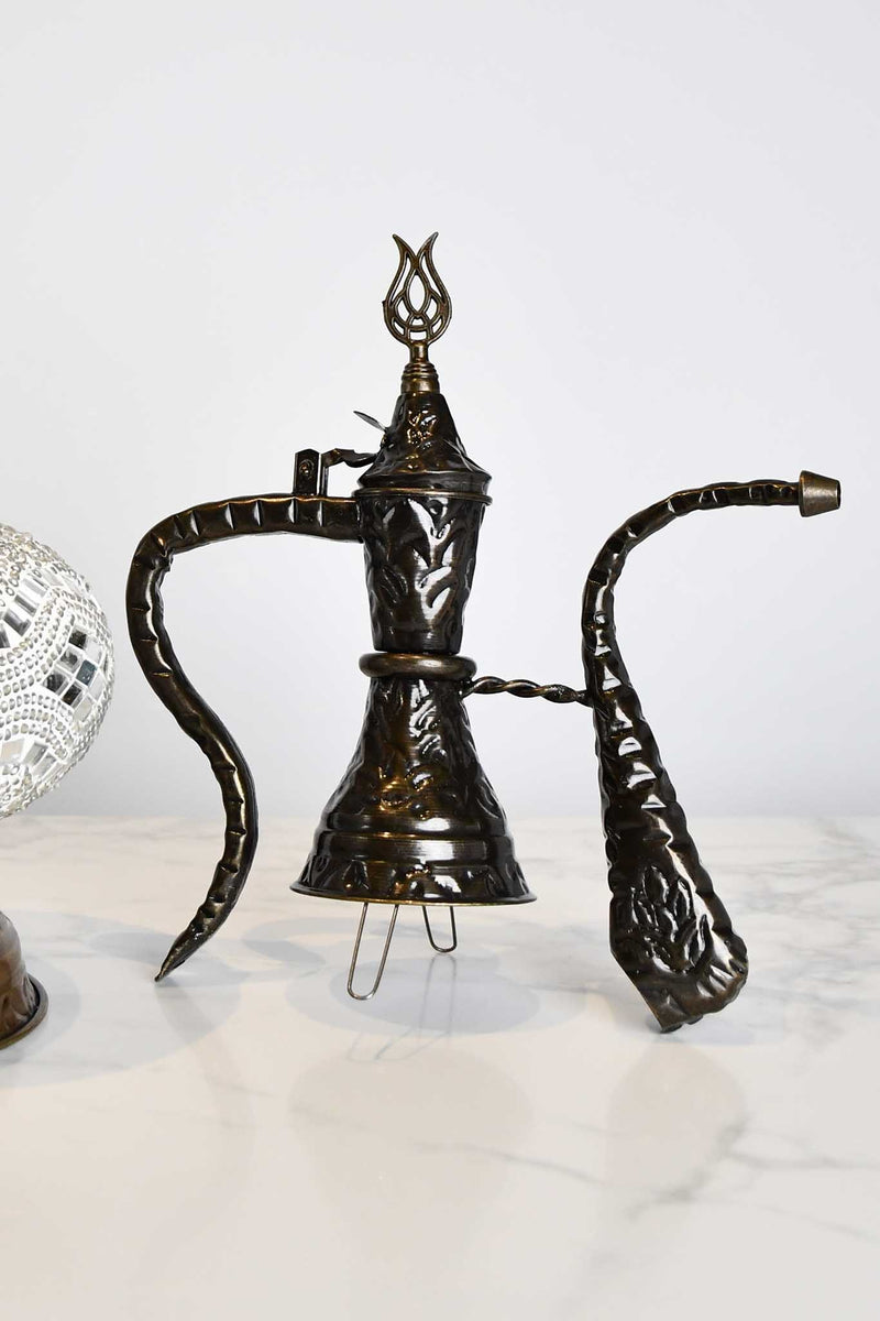 Turkish Teapot Mosaic Lamp Two Tone Kilim Design Lighting Sydney Grand Bazaar 
