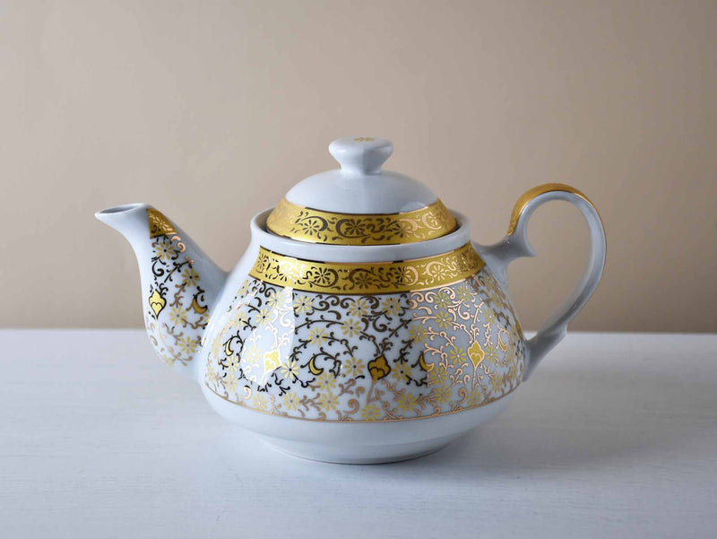 Turkish Teapot Sedef Yellow Daisy Ceramic Sydney Grand Bazaar 