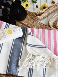 Turkish Towel Bamboo St. Tropez Pink Turkish Towel Sydney Grand Bazaar 