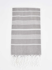 Turkish Towel Classic Striped Coffee Brown Turkish Towel Sydney Grand Bazaar 
