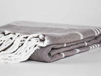 Turkish Towel Classic Striped Coffee Brown Turkish Towel Sydney Grand Bazaar 