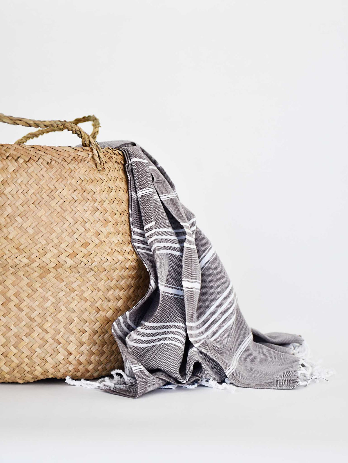 Turkish Towel Classic Striped Coffee Brown Turkish Towel Sydney Grand Bazaar 
