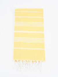 Turkish Towel Classic Striped Honey Yellow Turkish Towel Sydney Grand Bazaar 