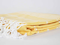 Turkish Towel Classic Striped Honey Yellow Turkish Towel Sydney Grand Bazaar 