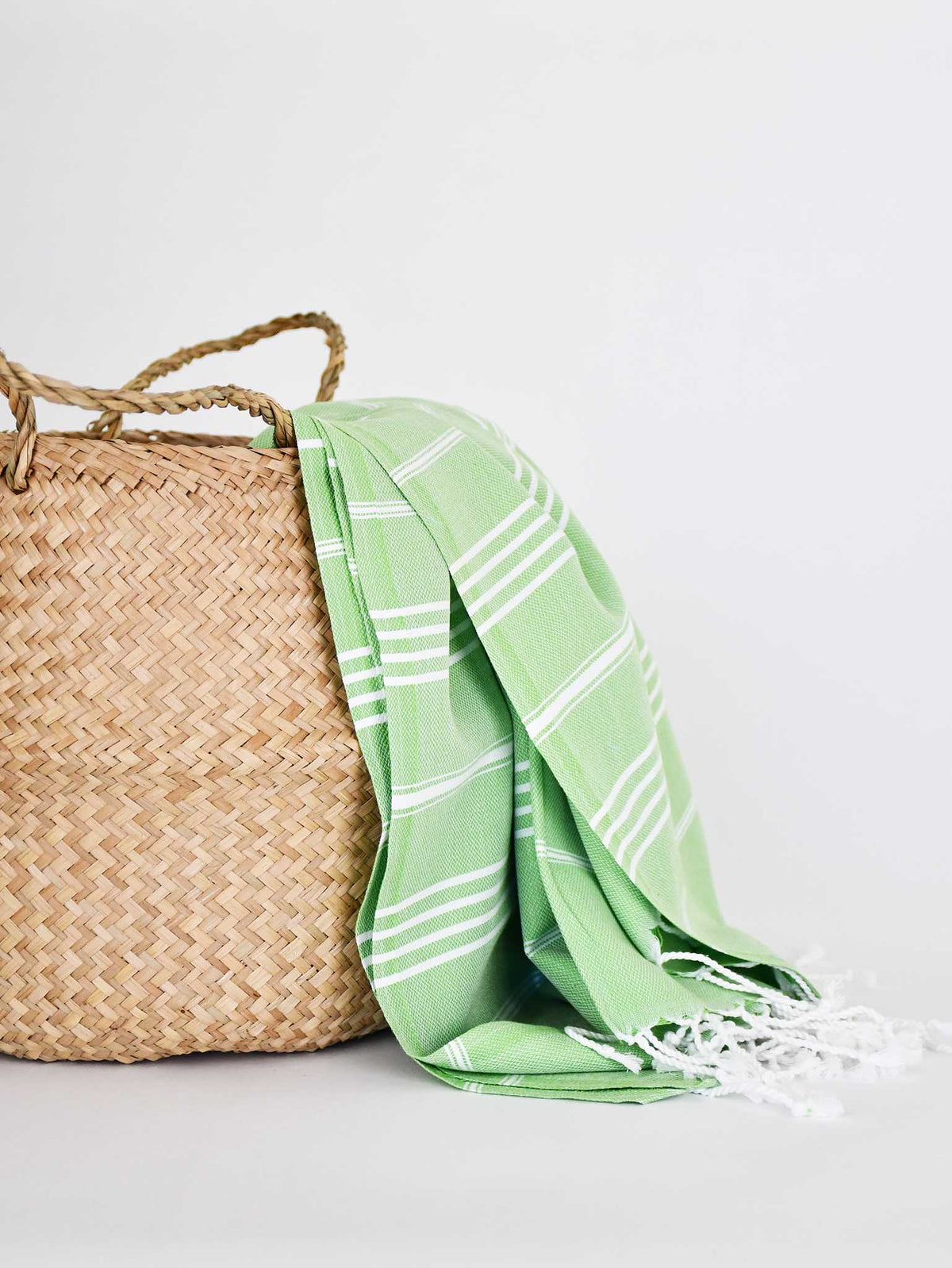 Turkish Towel Classic Striped Leaf Green Turkish Towel Sydney Grand Bazaar 