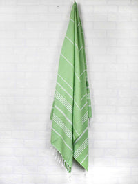 Turkish Towel Classic Striped Leaf Green Turkish Towel Sydney Grand Bazaar 