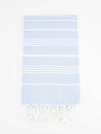 Turkish Towel Classic Striped Light Blue Turkish Towel Sydney Grand Bazaar 