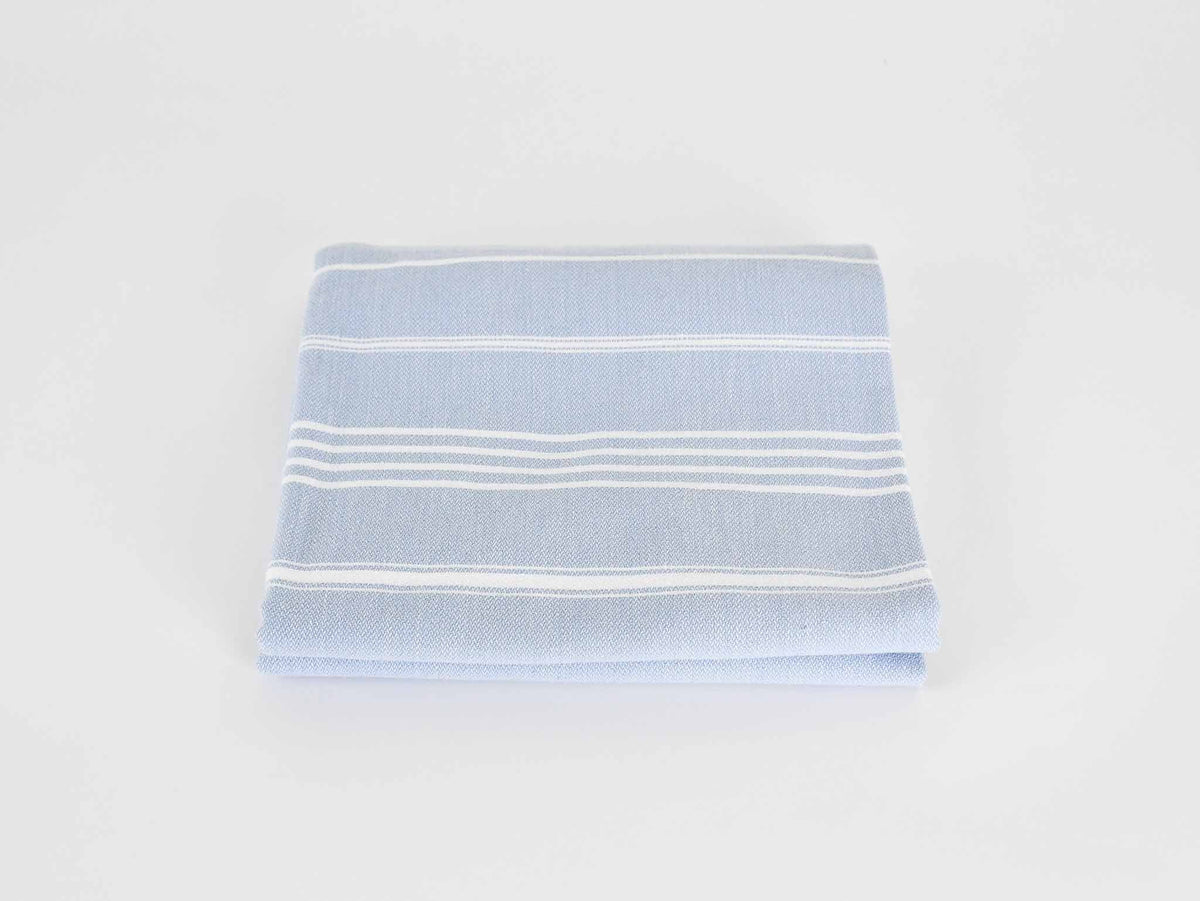 Turkish Towel Classic Striped Light Blue Turkish Towel Sydney Grand Bazaar 