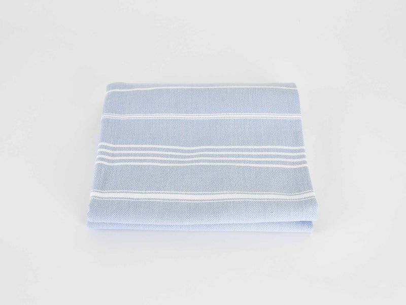 Turkish Towel Classic Striped Light Blue Turkish Towel Sydney Grand Bazaar 