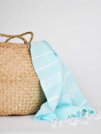 Turkish Towel Classic Striped Mint Turkish Towel Sydney Grand Bazaar 