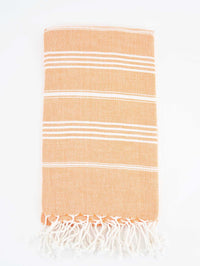 Turkish Towel Classic Striped Orange Turkish Towel Sydney Grand Bazaar 