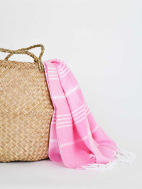 Turkish Towel Classic Striped Pink Turkish Towel Sydney Grand Bazaar 
