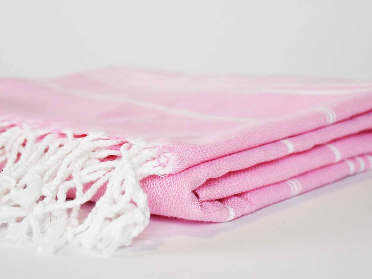 Turkish Towel Classic Striped Pink Turkish Towel Sydney Grand Bazaar 